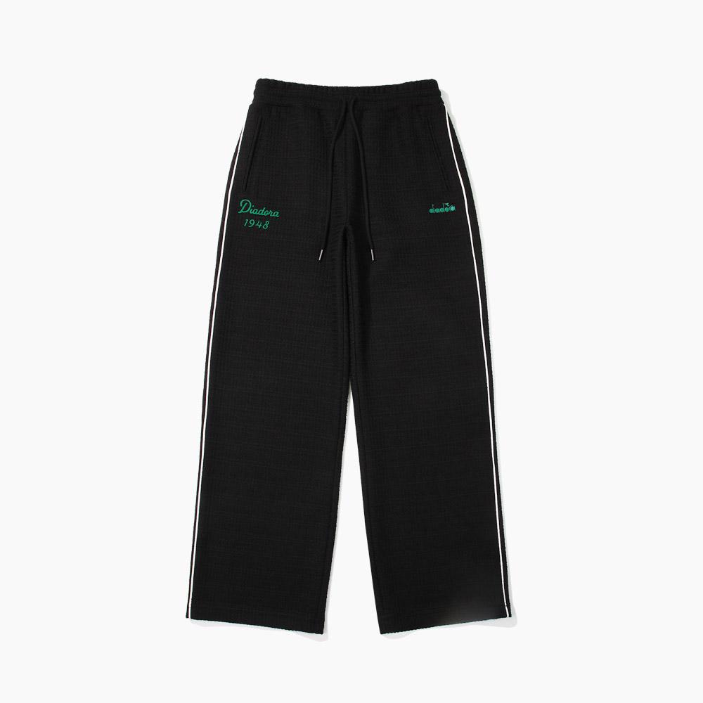 diadora Artisan Tweed Track Pants Black