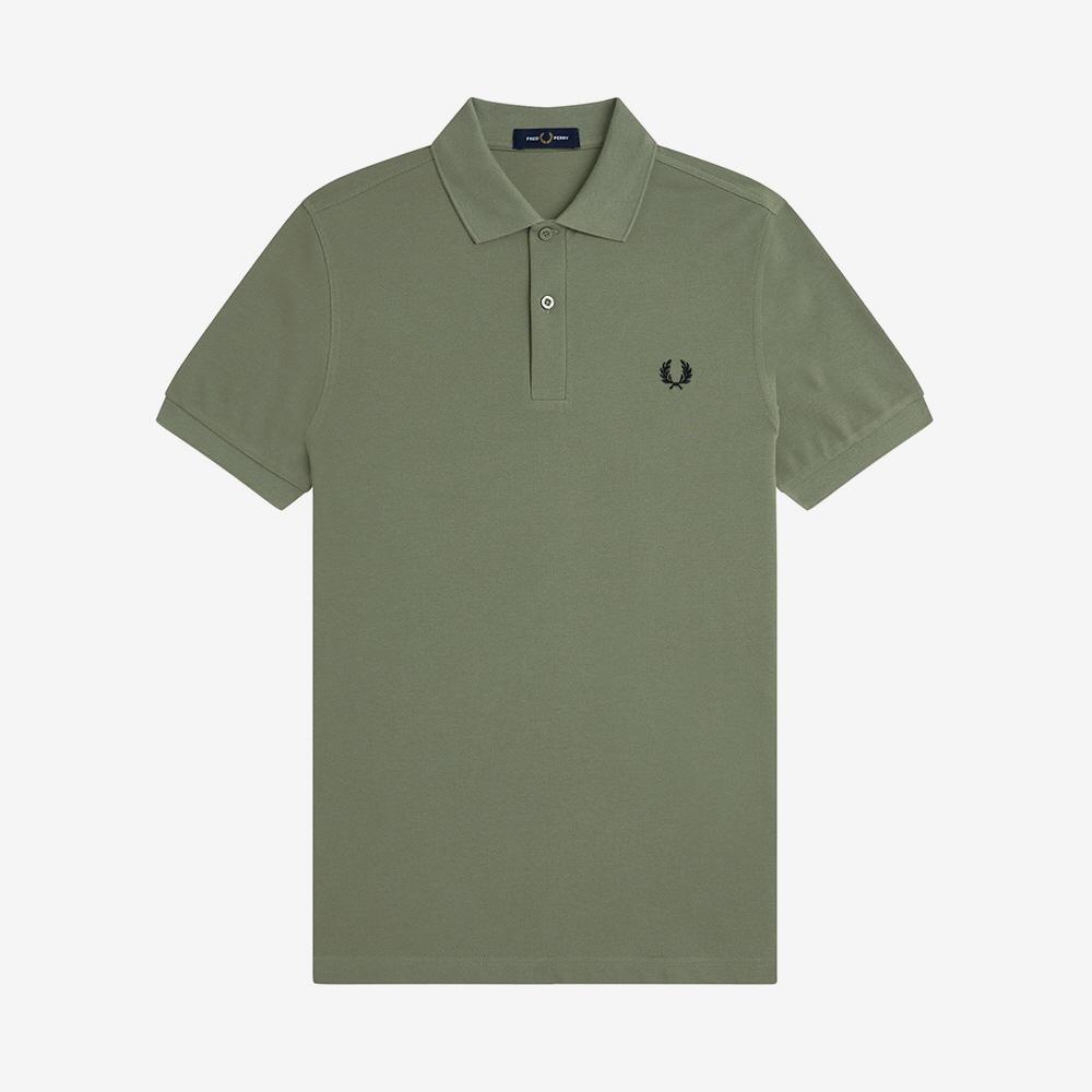 Fred Perry [M6000] Однотонная рубашка Fred Perry - Лавровый зеленый/Черный Afpm2536000-Z50
