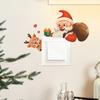 Fun-kg91 Санта-Олененок Гостиная Вход Дом Украшения Выключатель Наклейка На Стену