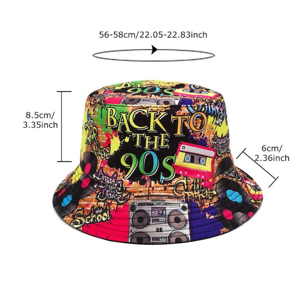 Brethable Summer Fisherman Hat Double Sided Sunscreen Hat Fashion Bucket Hat