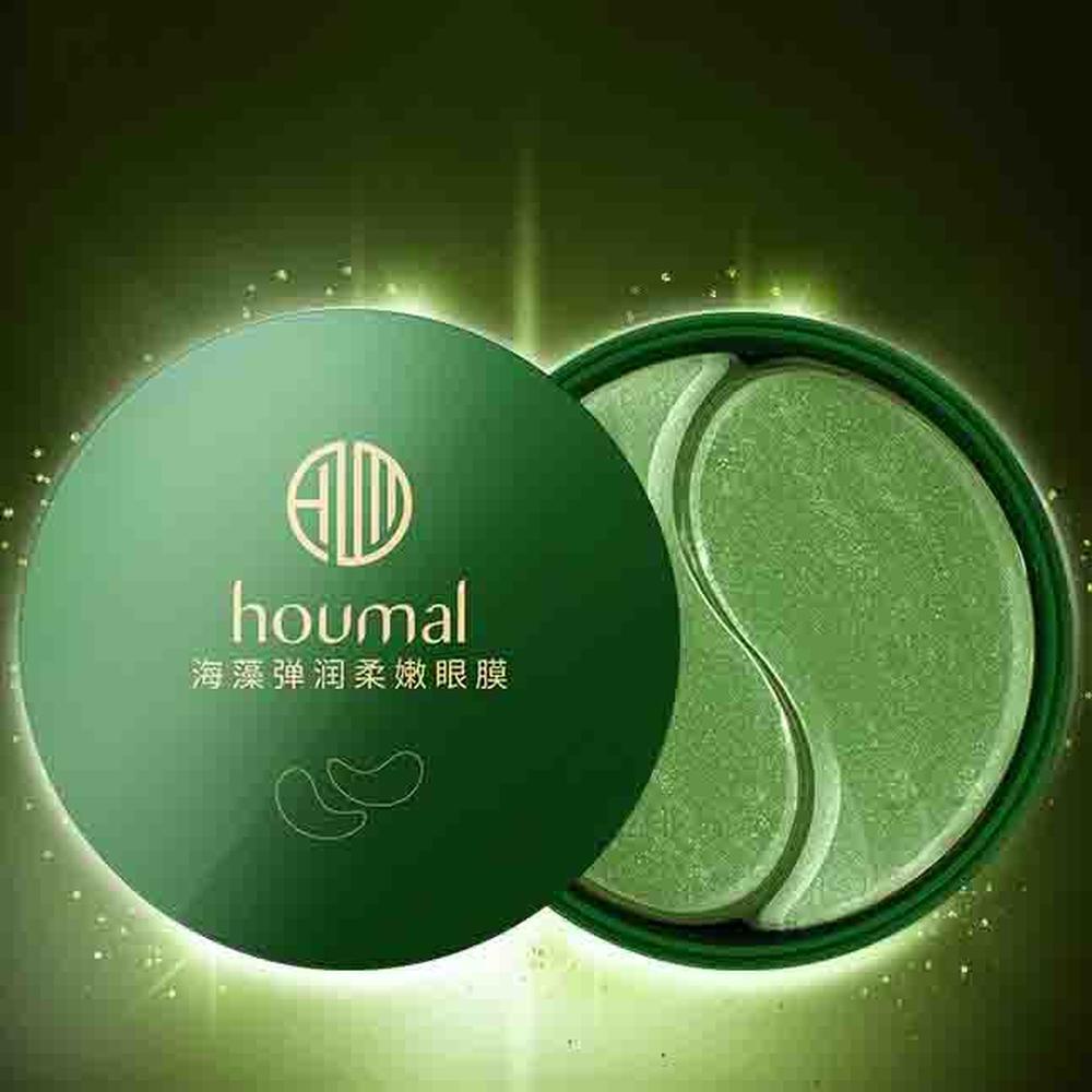 HOUMAI Очарование морских водорослей, увлажняющие мешки под глазами, маска для глаз от темных кругов, удаление морщин, зеленые патчи для глаз