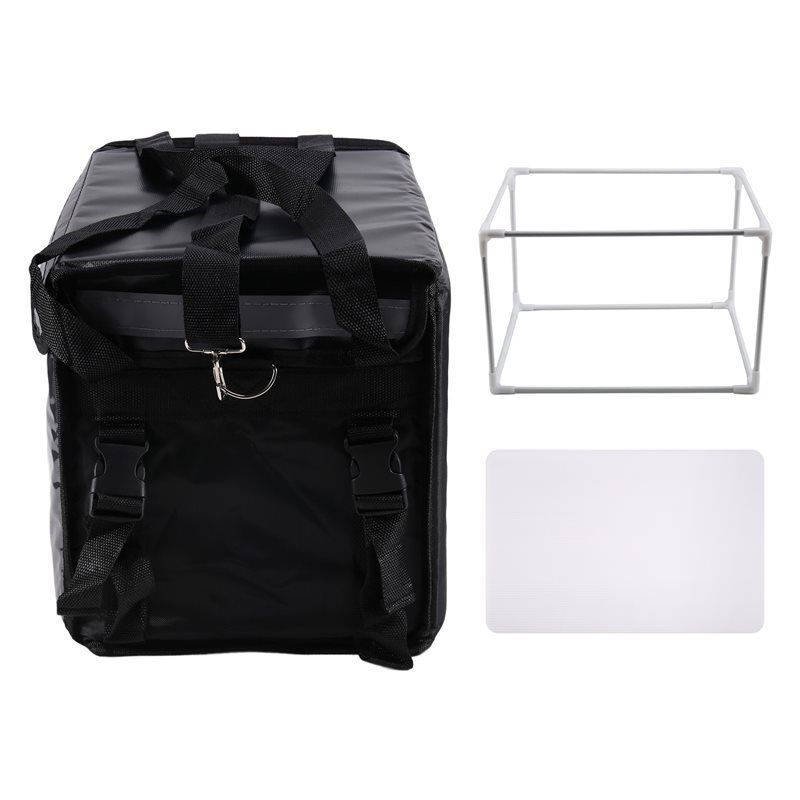 Waterproof 32L Motorcycle Trunk ulated Bag Refrigerated Backpack Takeout Bag Thickened Camping Cooler