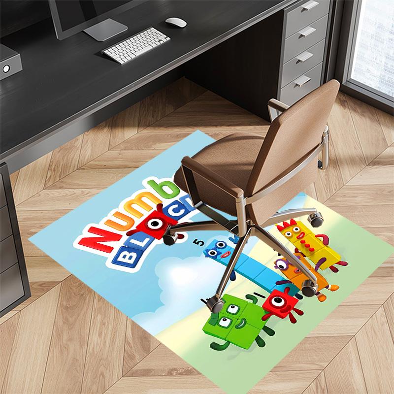 Numberblocks Printed Absorbent Washable Carpet, Non-Slip Bathroom Mats, Kitchen Rugs, Yoga Mat,Living Room Entrance, Camping Picnic Rugs