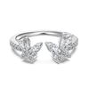 European and American Rings, Women's Niche Light Luxury Bows, Love Silver Rings