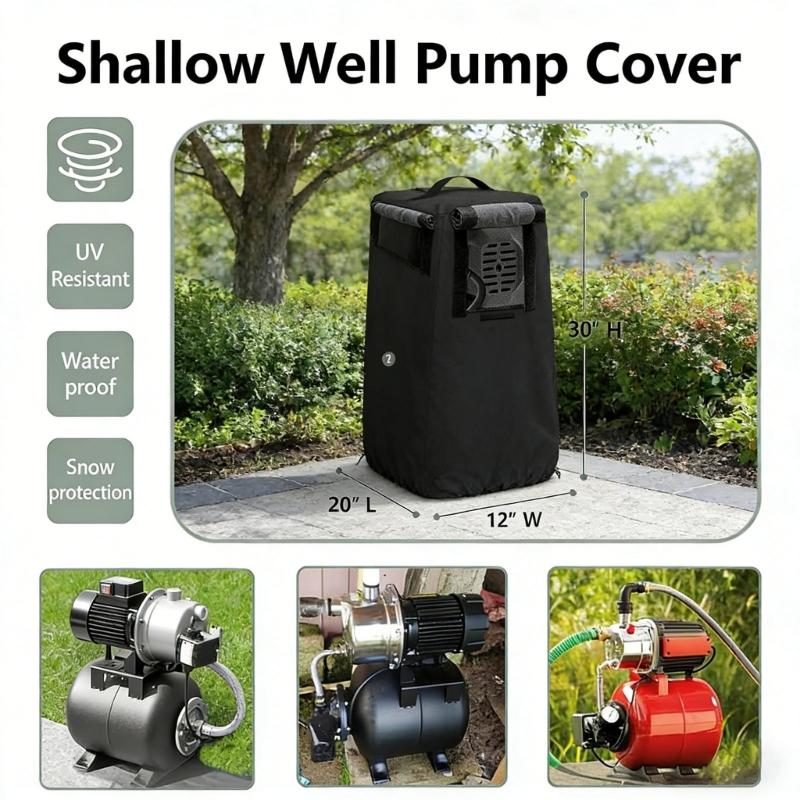Easyly Install Weather Resistant Well Pumps Cover Outdoor Quickly Setups for Seasonal Protection in Garden