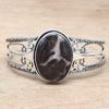 Septerian Jasper Gemstone Ethnic Silver Jewelry Cuff Bracelets 7''Adjustable