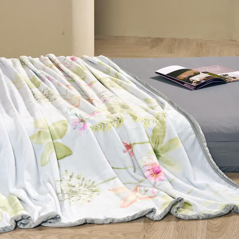 Spring Whisper Flannel Blanket