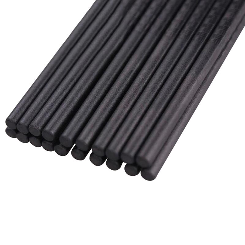 1Pair Black Bamboo Chopsticks Healthy Chinese Chopsticks Reusable Sushi Gift