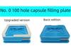 Ручная пластина для заполнения капсул со 100 отверстиями для капсул размера 0
