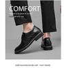 Невидимые мужские кожаные туфли, увеличивающие рост на 5 см - Business Casual, Британский стиль, Мягкая подошва для женихов и свадеб