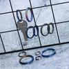 quality Titanium Alloy Camping Travel Goods Keyring Buckle Key Ring Portable Holder EDC Keychain