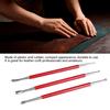 3PCS Handmade Leather Plastic and Rubber Printing Press Wipers Rub Tool Set
