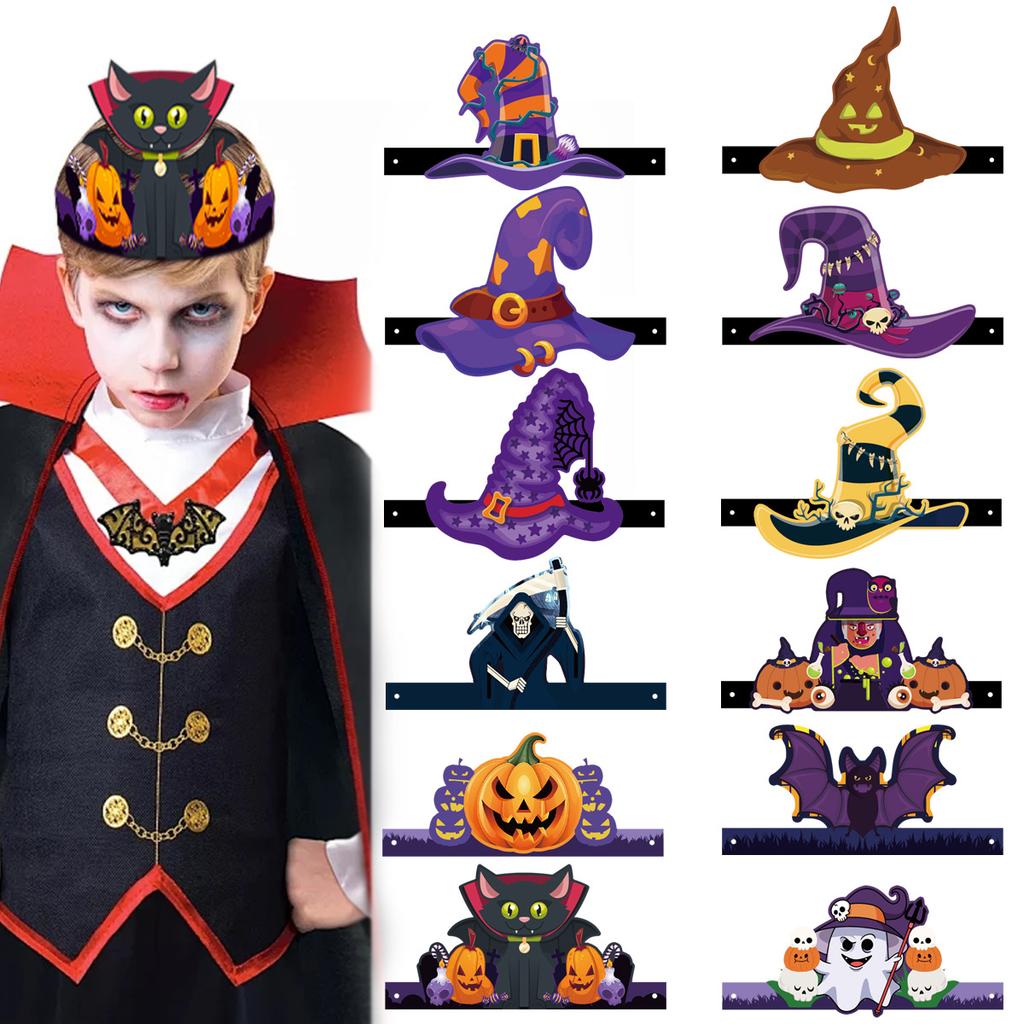 Halloween Ghost Costume Party Decoration Party Hat Pumpkin Ghost Funny Glasses Photo Props