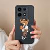 For Infinix Note 30 Smart 7 Plus Hot 30 Itel A60s S23+ P40+ Tecno Spark 10 Phone Case Cover Cute Bear Matte Soft Silicone Shockproof Shell Bumpers