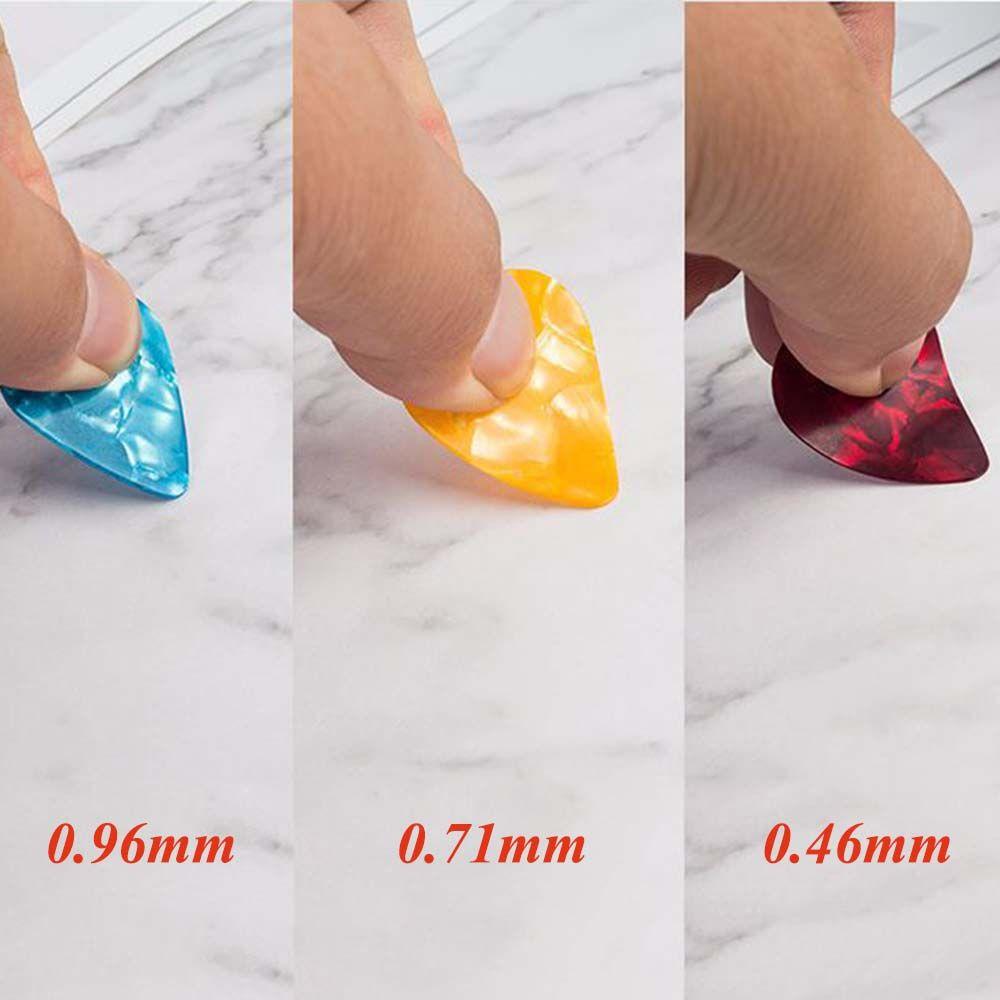 0.71mm 0.96mm Professional Fashion Shrapnel Electric Plectrums Ukulele Celluloid Guitar Picks