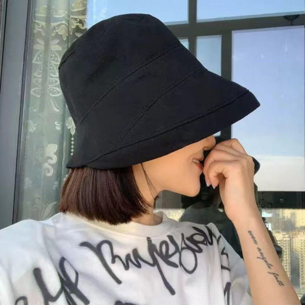 Однотонная шляпа от солнца с широкими полями, шляпа рыбака, модная панама, женская