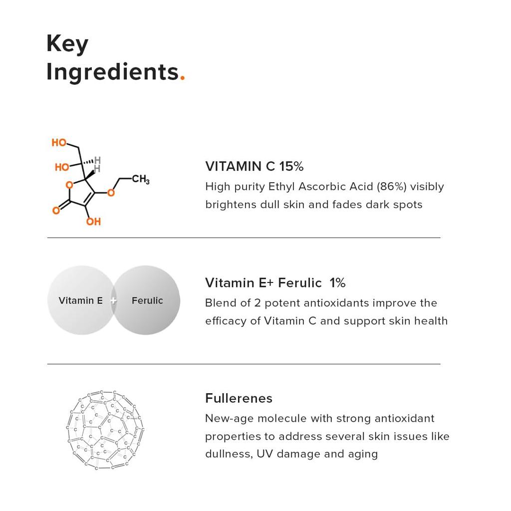 Minimalist Сыворотка для лица с витамином C 16% для сияния кожи для всех типов кожи 20 мл упаковка 1 шт., Усиление сияния и текстуры
