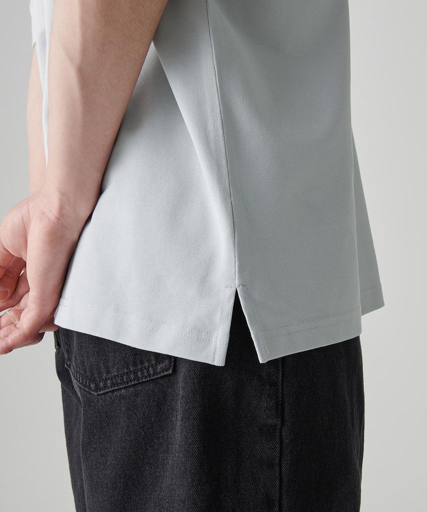 MUSINSA STANDARD [Cooltandard] Oversized Pique Polo Shirt [Ash Grey]