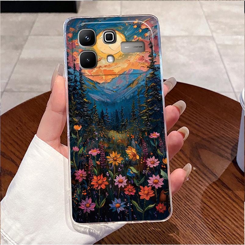 Чехол для Infinix Note 60 Pro Note60 5G Чехол X6879 X6878 Роскошный Милый Любовь Кролик Смешной Прозрачный Тонкий Мягкий ТПУ Силиконовый Чехол для Телефона