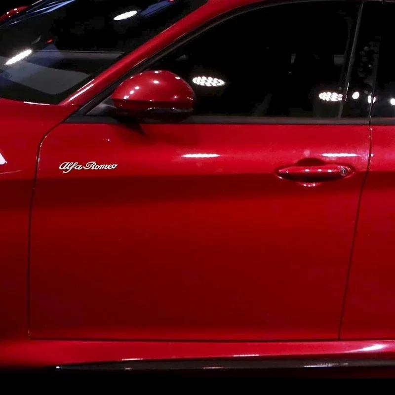 Car Exterior Styling 3D Sticker Auto Body Emblem Accessories For Alfa Romeo 146 147 155 156 159 Stelvio Giulia Giulietta Mito GT zj6