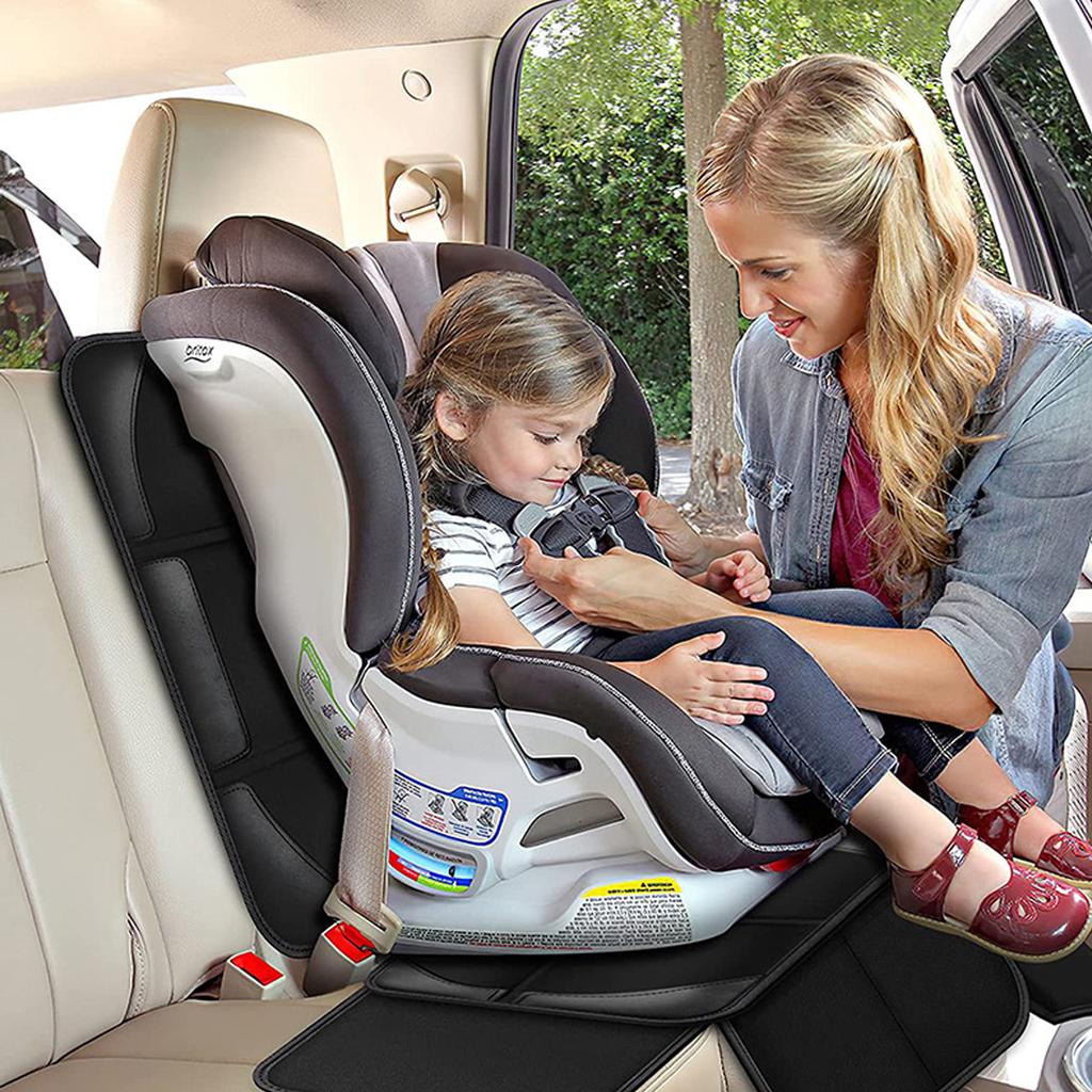 Car Seat Protector 600D Child Safety Seat Protective Mat Leather Seat Anti-Slip and Anti-Friction