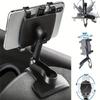 Universal Car Phone Mount Rotate Secure Phone Car Clip Stand Angle-Adjustable Bracket For Easy Take For iPhone Samsung Xiaomi