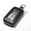 Men Women Leather Zipper Car Key Holders Transparent Window Key Wallet