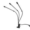 LED Grow Lights Full Spectrum Clip On Indoor Plant Growing Light with Gooseneck 3 Timer 10 Dimmable Levels 3 Light