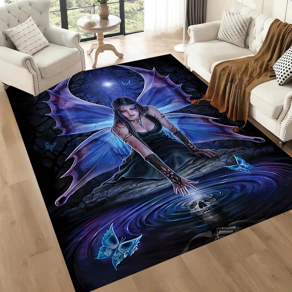 Gothic Style Carpet Perfect for Living Rooms Entryway Hallway Playrooms Antislip Carpet Anime Office Decor Luxury Gift for Birthday, Christmas, Weddin