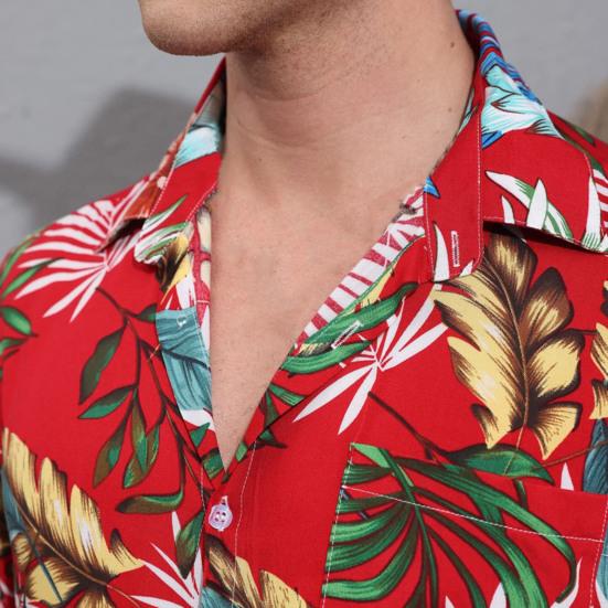 Мужская рубашка с лацканами и короткими рукавами, кардиган, свободный топ, блузка, пляжная повседневная рубашка с принтом для отпуска