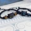 Cats Bead Wristband Carved Cats Bracelet Braided Rope Cats Hand Chain Bracelets