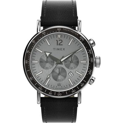 Часы Waterbury Standard Chrono Brown Dial Brass Mineral Glass Quartz Watch Brand TW2W47400 Brown [TIMEX] Мужские [Товар]