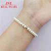 Zhuji Freshwater Near Round Pearl Bracelet Female Simple Graceful K Gold Bracelet One Piece