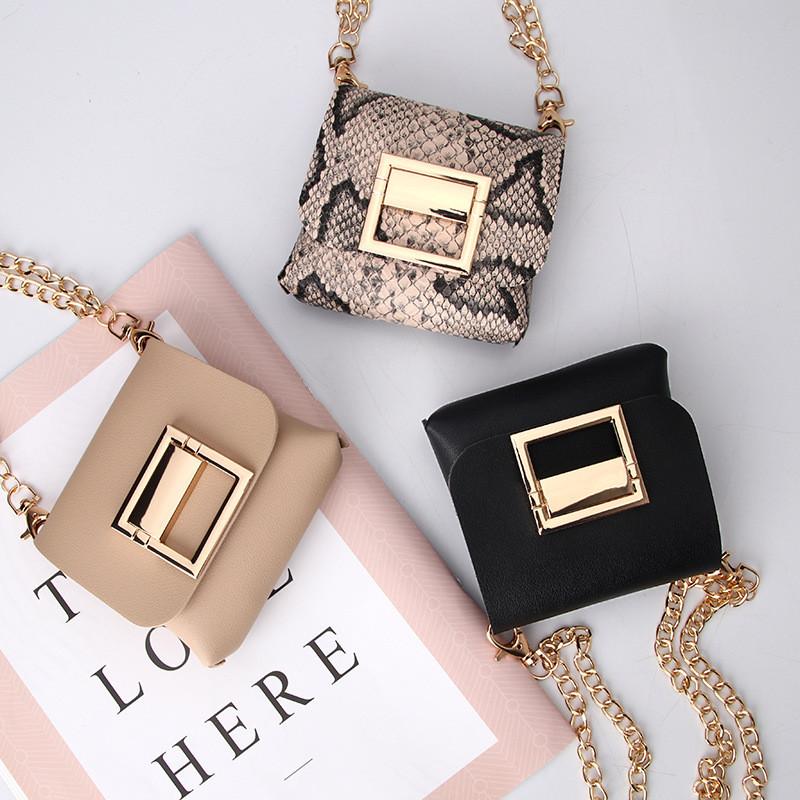 Mini Style Minimalist Shoulder Bag Outdoor Fashion Metal Chain Crossbody Bag