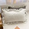 2PCS Soft Princess Pillowcase Candy Color Bedding Cover Cute Pillow Towel  Bedroom
