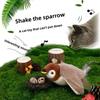 Interactive Cat Toys Flying Bird Cat Toy Rechargeable Chirping Flapping Bird(no Flying) Can Add Catnip Touch Activated Plush Toy