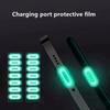20/10/5PCS Phone Tablet Charging Port Luminous Protective Film For IOS Type-C Micro USB Universal Protector Fluorescent Stickers2