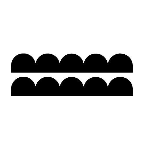 2Pcs Scalloped Wood Border Trim Wall Decoration Adhesive DIY Cabinet Shelf Door Window Frame Scalloped Edge Decorative Wood Strips