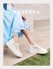 Senda Women's Casual Thick-Soled White Shoes