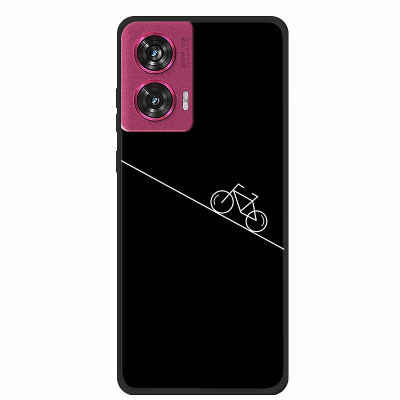 MOTO EDGE 50 Fusion Простой чехол-бампер из мягкого ТПУ с полыми линиями