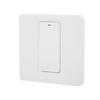 Wall Push Button Smart Light Switch Zero Fire 1 Gang 600W ABS for TUYA AC 100‑240VWifi