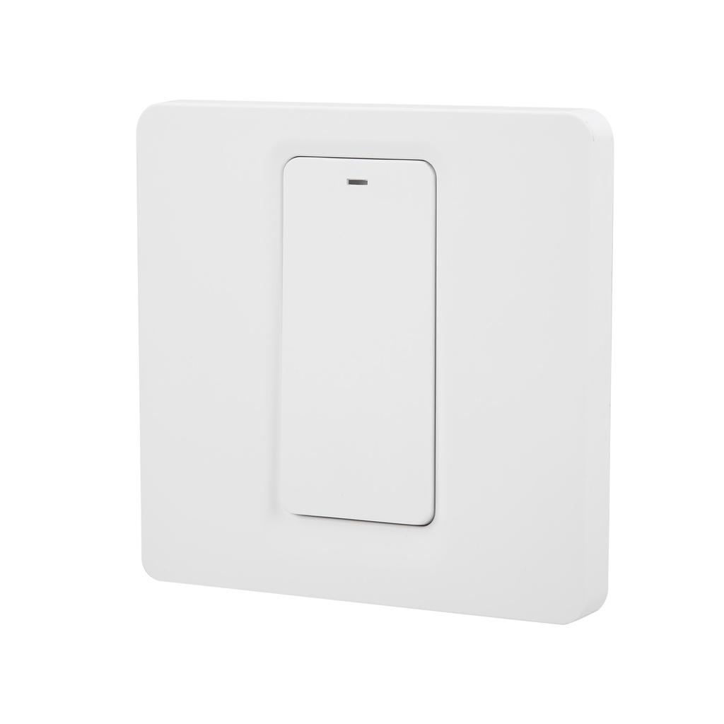 Wall Push Button Smart Light Switch Zero Fire 1 Gang 600W ABS for TUYA AC 100‑240VWifi
