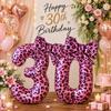 Aluminum Foil Number Balloon Set 40 Inch Size Aluminum Foil Balloons  Birthday Party