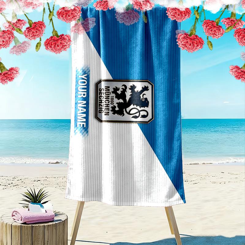 TSV 1860 München Print Beach Towel, Large Soft Quick Dry Towel for Beach Camping Swimming