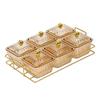 Creative Divided Serving Platter with Lid Appetizer Serving Tray Snack Dishes Food Storage Box Nuts Tray for Nuts Fruits