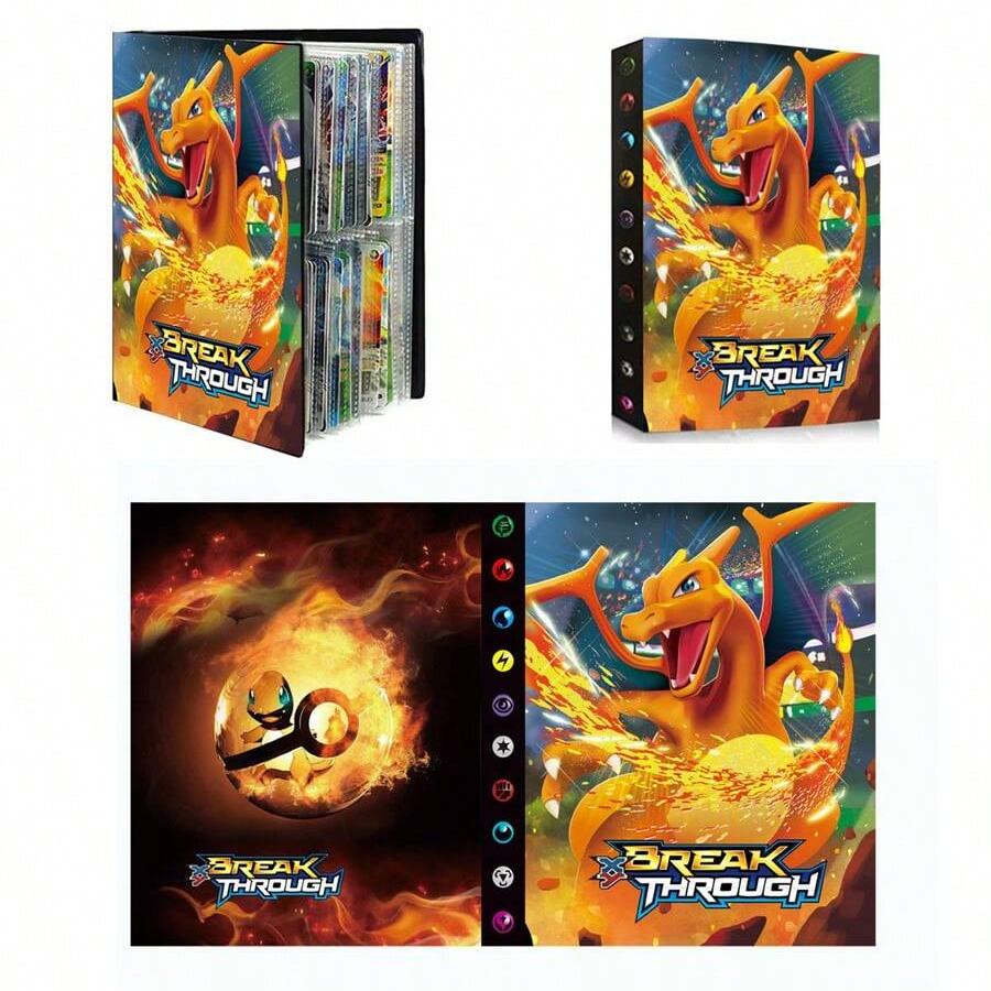 240 Card Album Book Game Card Holder Binder VMAX Game Card Collection Toys Gift (No Cards Included)