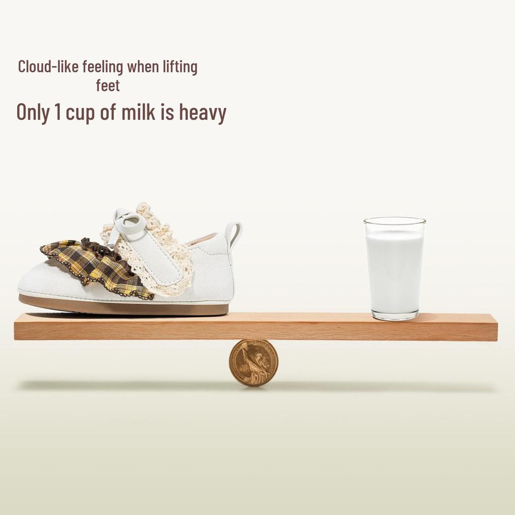 Туфли-туфельки для первых шагов принцессы Yingbeimi - Коллекция Весна 2026 для детского сада и помещений