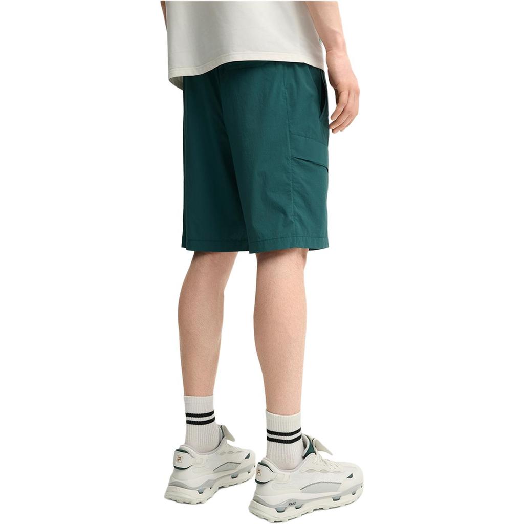 Fila Наследие Простой Кружевной Модный Пятиточечный Повседневный Шорты Мужские шорты Темно-ночной-зеленый F11M538804F-DG