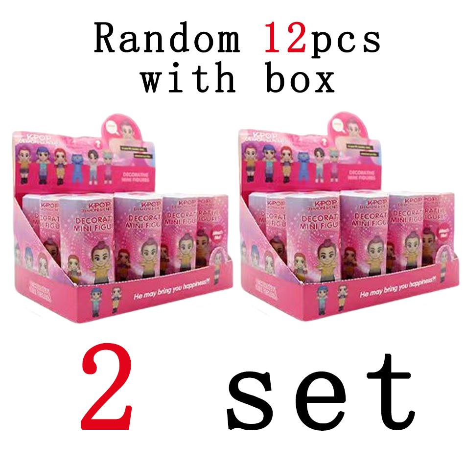 Продажа Kpop Охотники на демонов Серия Blind Box Аниме Фигурки Украшения Куклы Фанаты Детский Подарок на День Рождения Случайный Blind Box