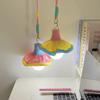 Colorful Bedroom Night Light Kawaii Hanging Lantern Hanging Flower Lamp  Bedhead Decorative